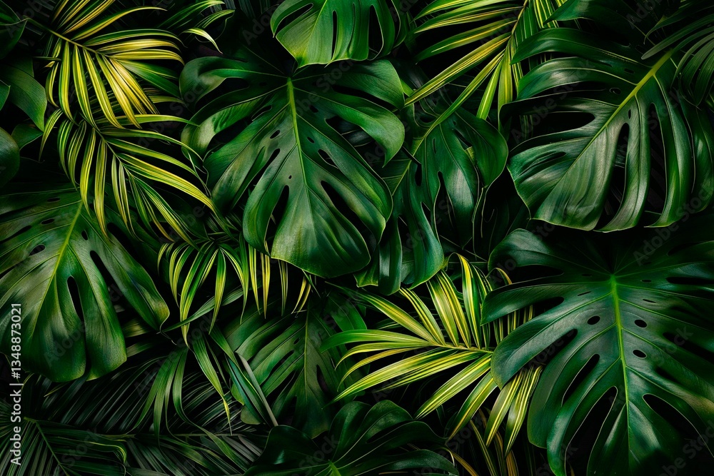 Tropical Leaf Background Tropical Leaf Background