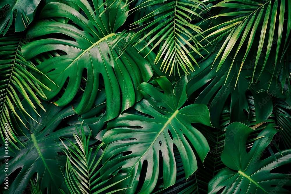 Fototapeta premium Tropical Leaf Background