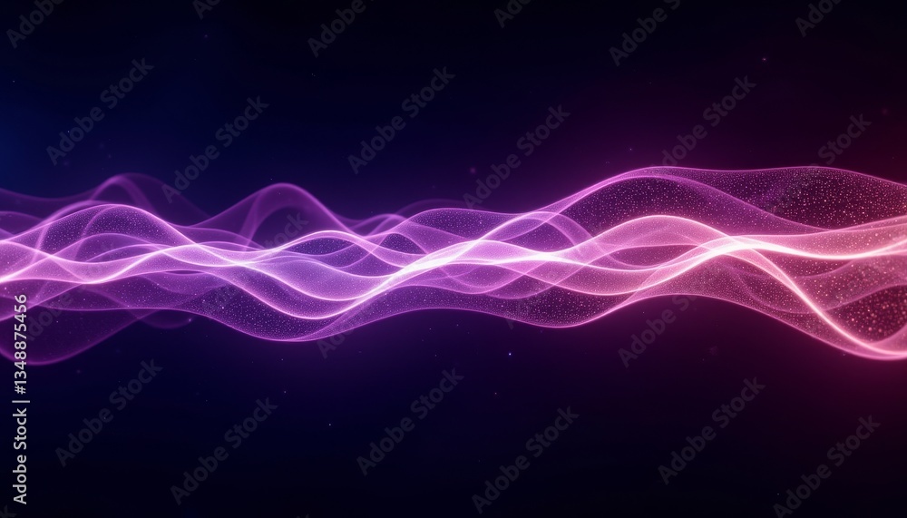 Obraz premium Abstract Wavy Light Trails