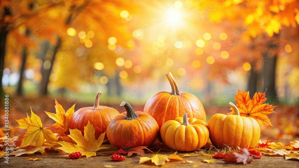 Autumn Pumpkins Bokeh | Halloween & Thanksgiving Park Scene | Fall Leaves Photography Autumn Pumpkins Bokeh | Halloween & Thanksgiving Park Scene | Fall Leaves Photography