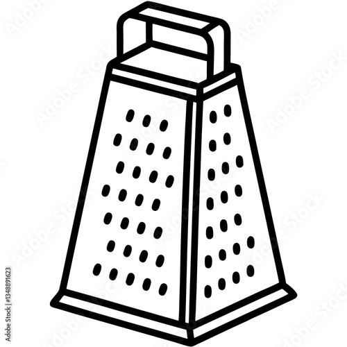 Geometric Grater Vector Line Design