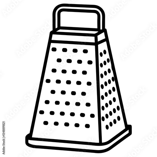 Geometric Grater Vector Line Design