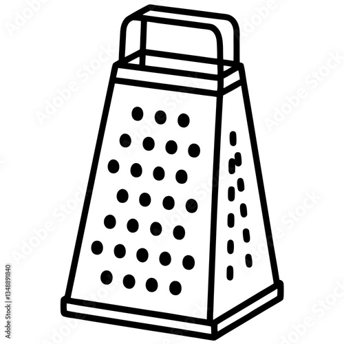 Geometric Grater Vector Line Design