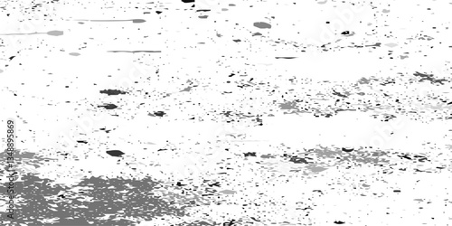 Texture grunge background spray effect. Background with little noisy black dots. Black dust isolated on transparent background.