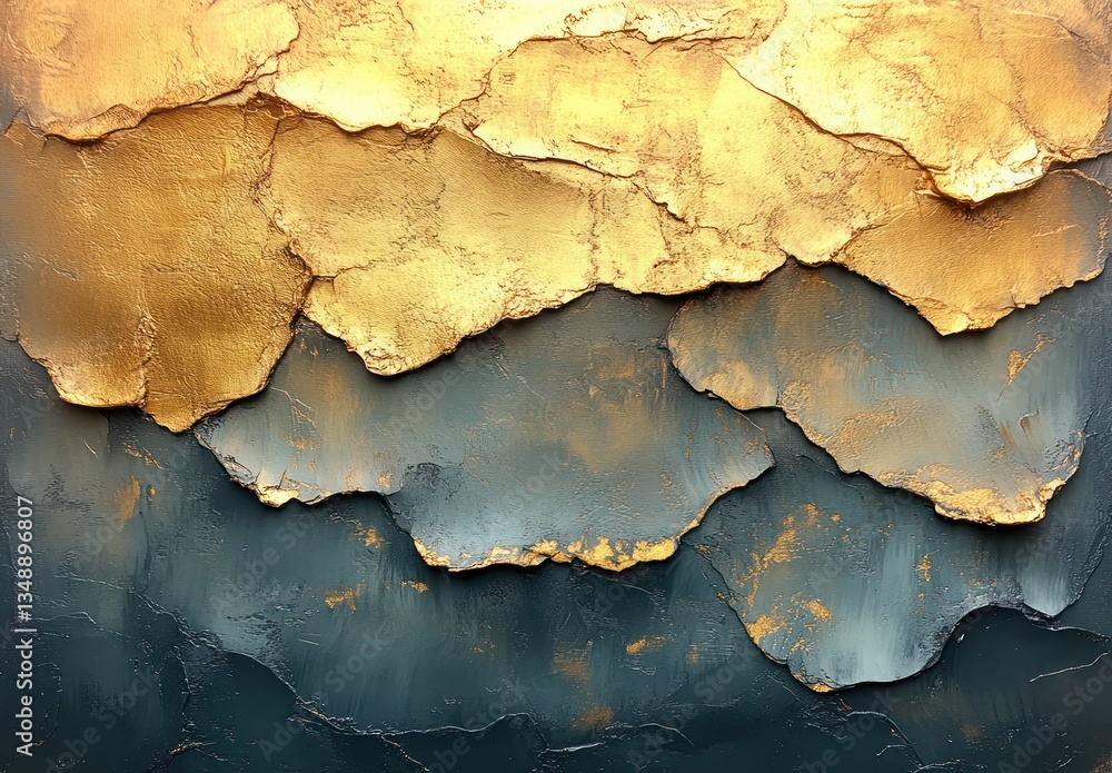 Abstract Earthy Tones Painting with Gold Accents and Textured Brushstrokes in Modern Style Abstract Earthy Tones Painting with Gold Accents and Textured Brushstrokes in Modern Style