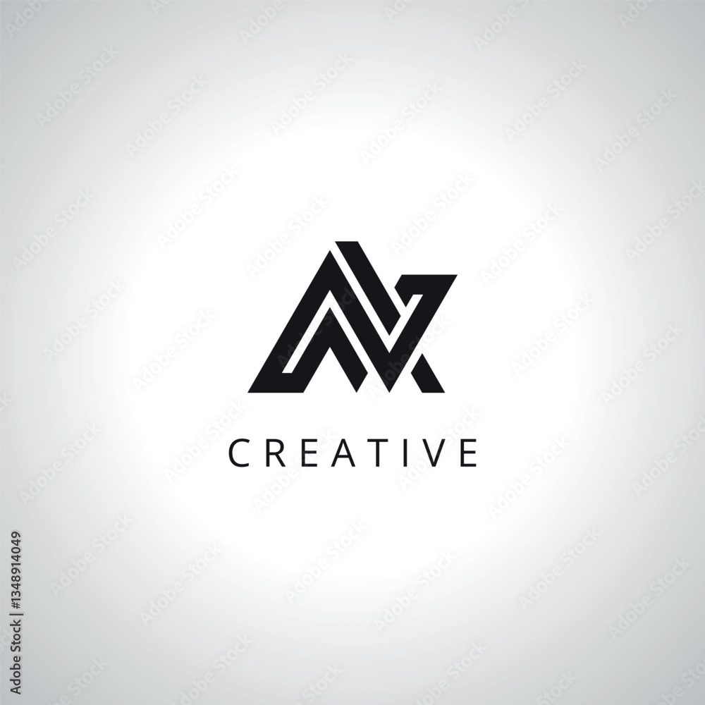 Abstract Letter AW WA Monogram Logo Template With Vector Eps. Abstract Letter AW WA Monogram Logo Template With Vector Eps.