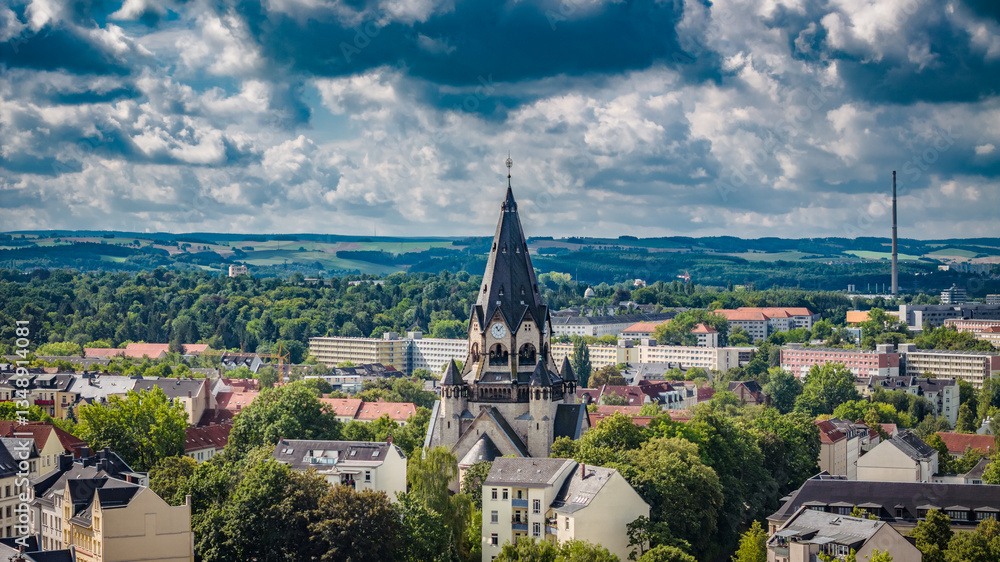 Fototapeta premium Chemnitz Stadtteil Sonnenberg