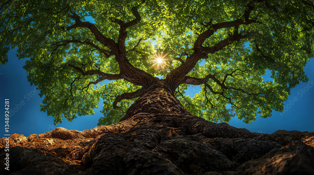Fototapeta premium the peepal tree: a sacred fig tree