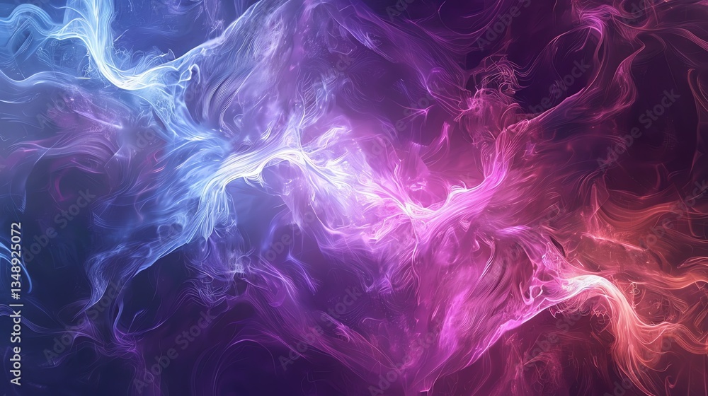 Fototapeta premium An abstract swirling background in pink and blue.