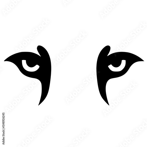 Simple panther eye silhouette