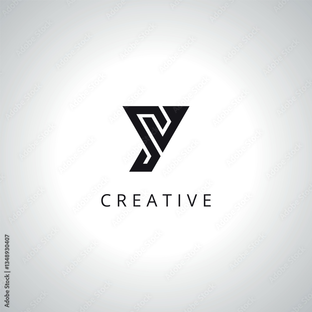 Abstract Letter YV VY Monogram Logo Template With Vector Eps. Abstract Letter YV VY Monogram Logo Template With Vector Eps.