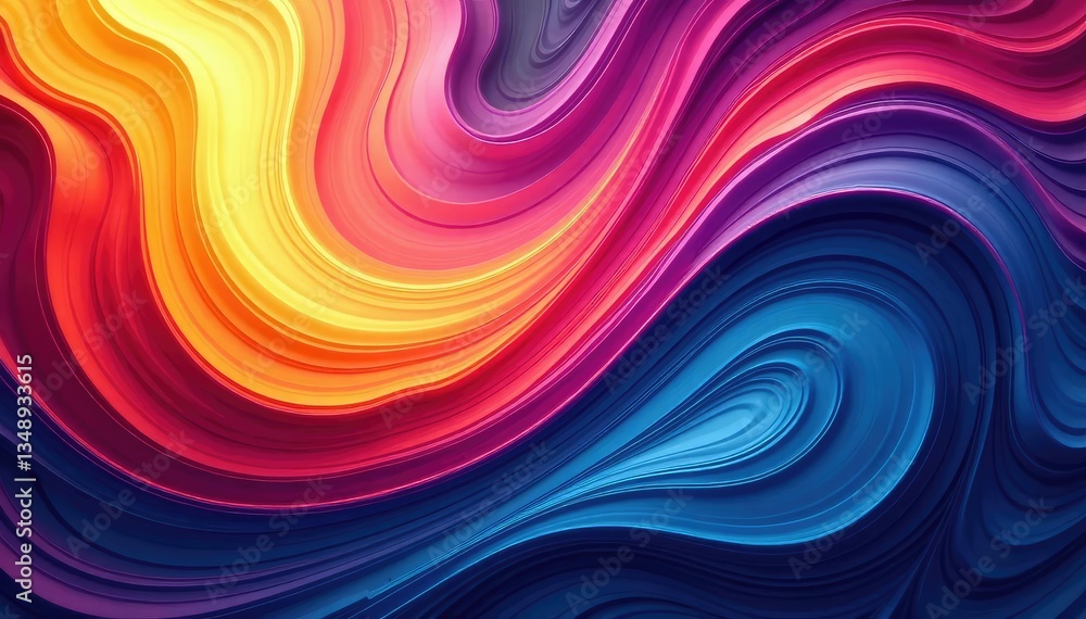 Obraz premium Abstract swirls of color creating a vibrant, dynamic race pattern , whirl, visual, modern