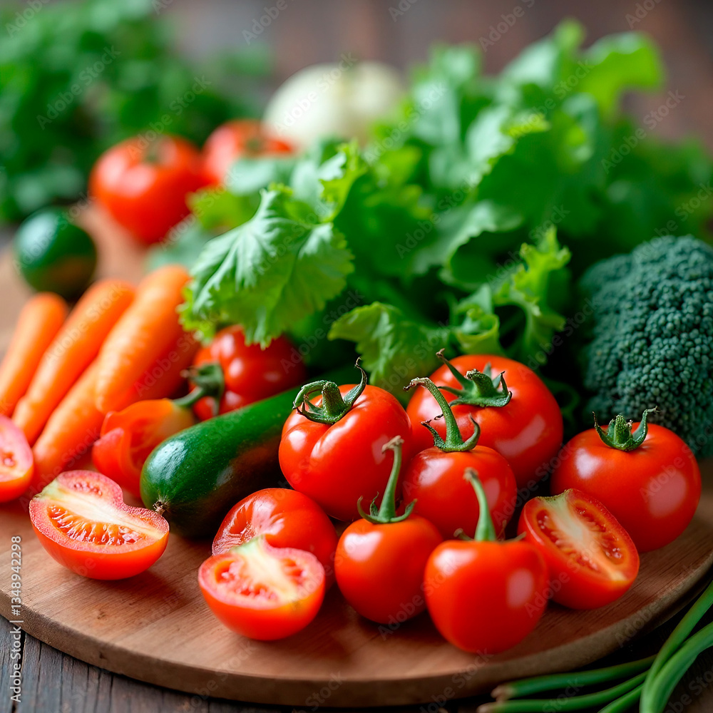 fresh vegetables on the table fresh vegetables on the table
