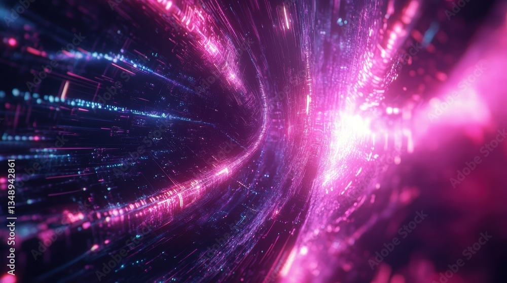 Fototapeta premium Futuristic AI Neural Network Visualizing Intelligence