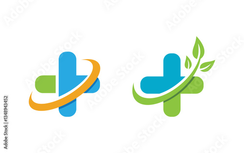 Healthy medical icon vector Logo illustration design v.4