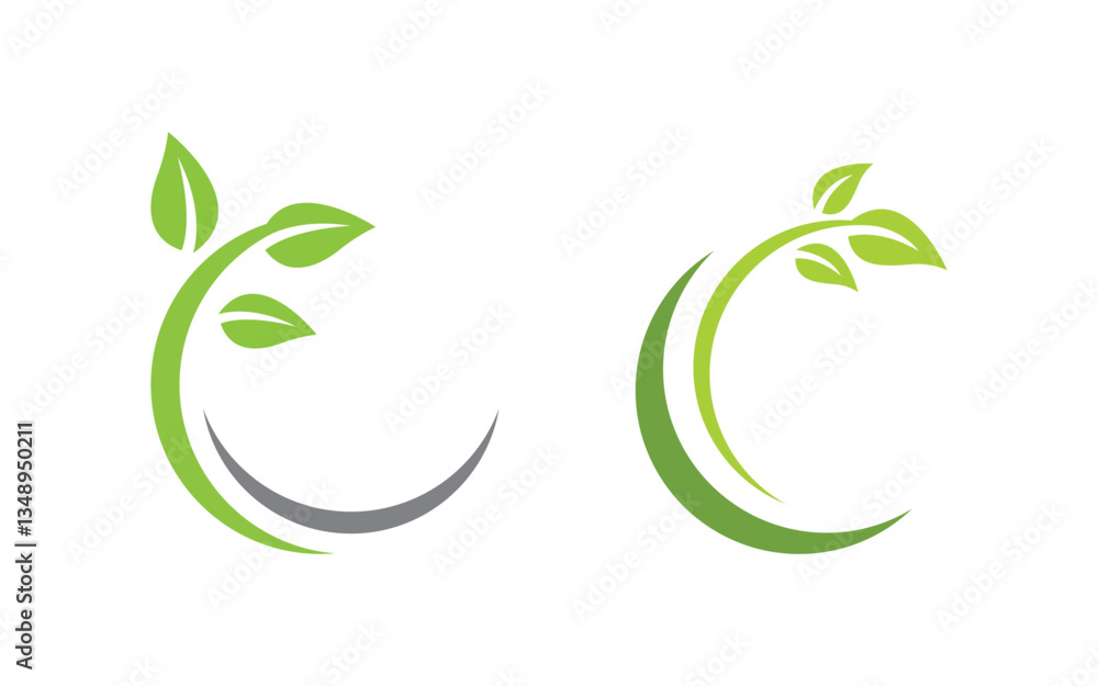 Green Tree leaf ecology nature element vector design v.47 Green Tree leaf ecology nature element vector design v.47