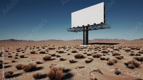 The Billboard in Desert