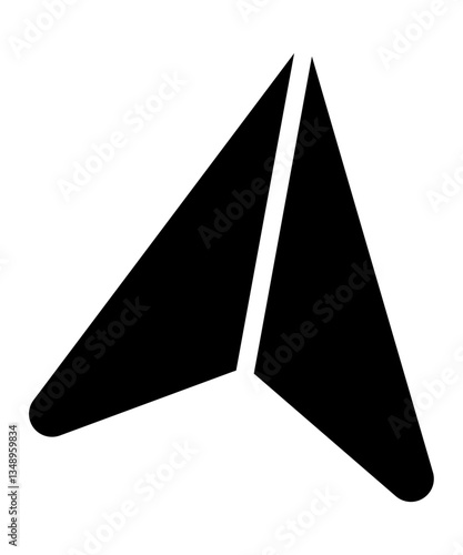 Send button icon filled with black