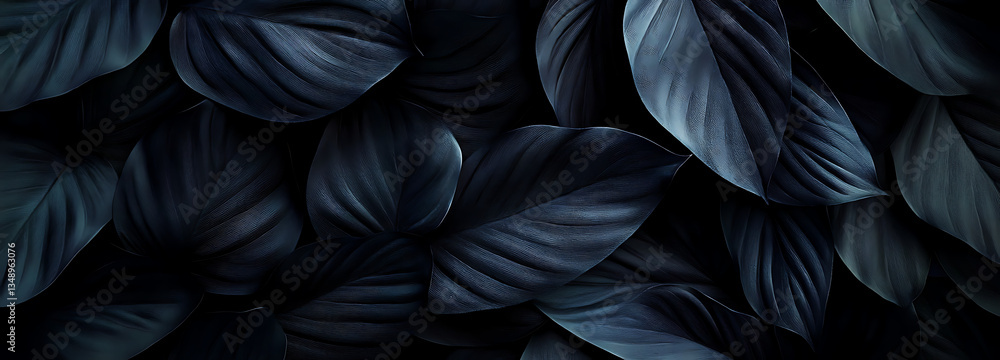 Textures of abstract black leaves for tropical leaf background Textures of abstract black leaves for tropical leaf background