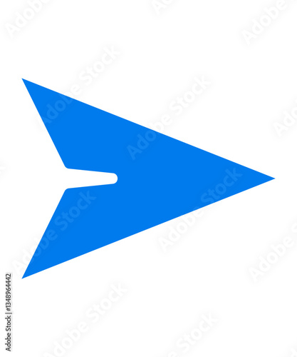 send button icon filled with blue