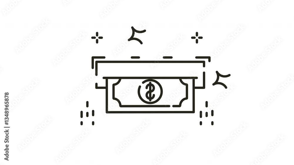 ATM Cash Withdrawal Animation ATM Cash Withdrawal Animation