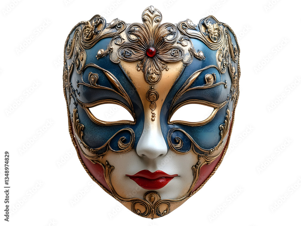Ornate Venetian style mask with intricate details Ornate Venetian style mask with intricate details