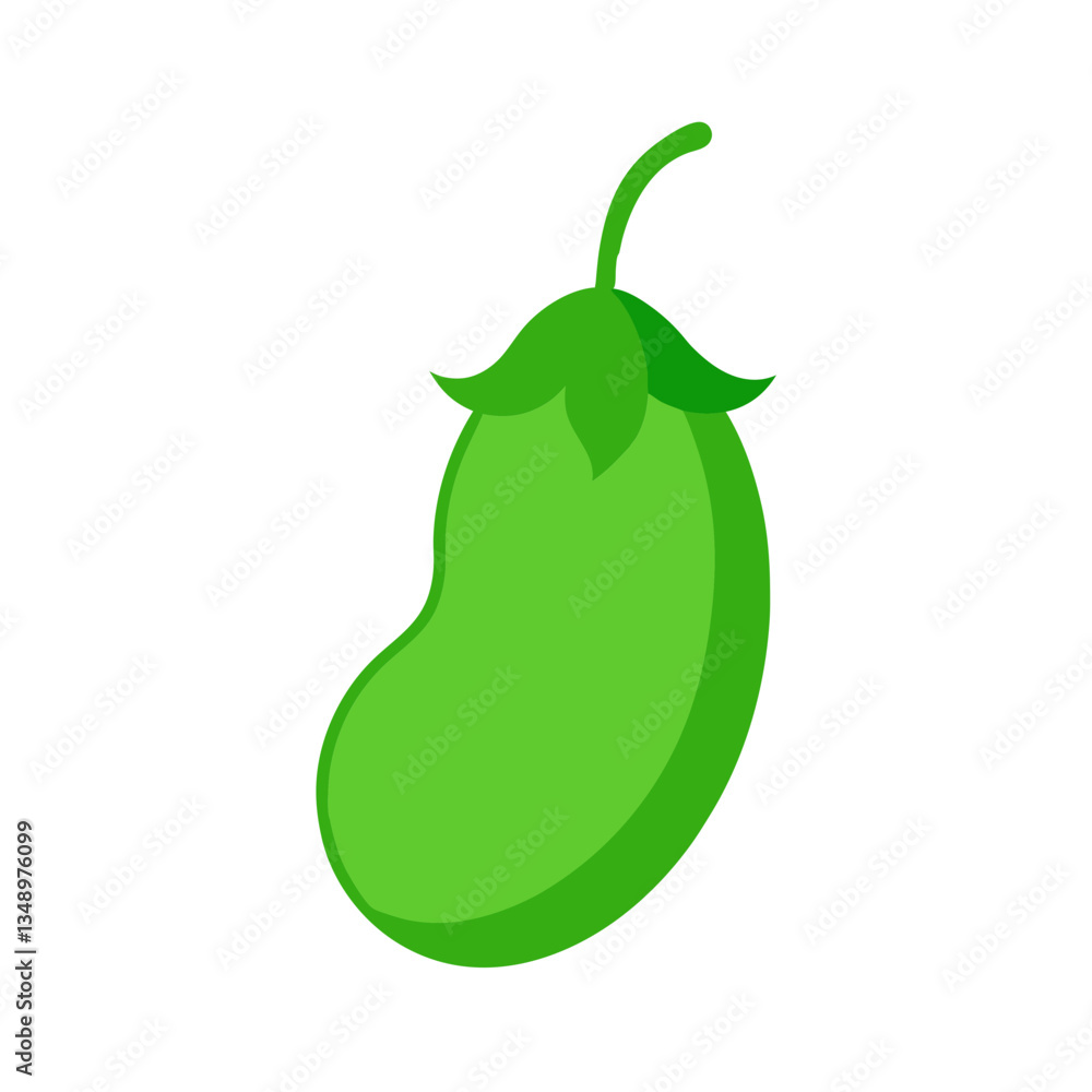 Cute Ivy Gourd Vector Illustration Cute Ivy Gourd Vector Illustration