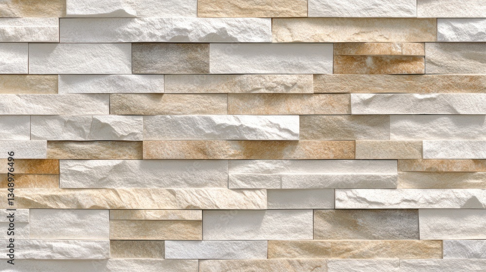 Obraz premium White beige stone wall texture background interior design