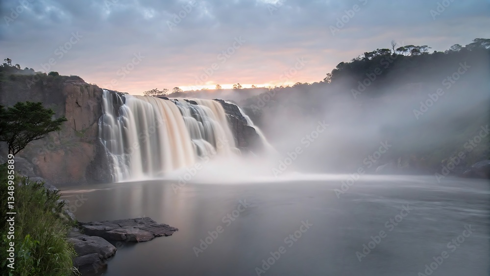 Fototapeta premium Waterfall at Sunrise