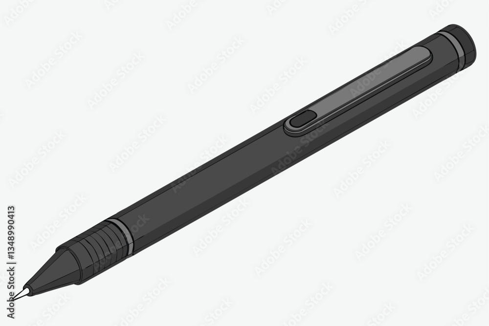 32 Sleek black digital stylus, minimalist design, high-tech drawing tool, matte finish, precision tip, digital art accessory, futuristic pen, ergonomic shape, professional graphics tablet pen, seamles 32 Sleek black digital stylus, minimalist design, high-tech drawing tool, matte finish, precision tip, digital art accessory, futuristic pen, ergonomic shape, professional graphics tablet pen, seamles