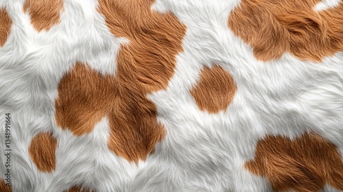 Close Up of Cow Skin Showcasing Unique Patterns and Textures Highlighting Natural Animal Hide Beauty