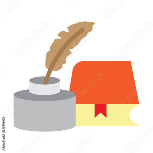 Literary Vector Flat Icon Design