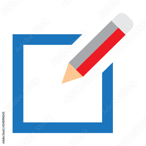 Editing Mark Vector Flat Icon Design