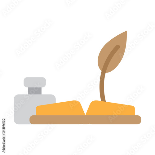 Memoir Vector Flat Icon Design
