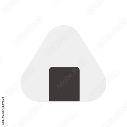 のりのおにぎりのイラスト：和食のベクター素材 - Nori Onigiri Illustration: Japanese Food Vector Material