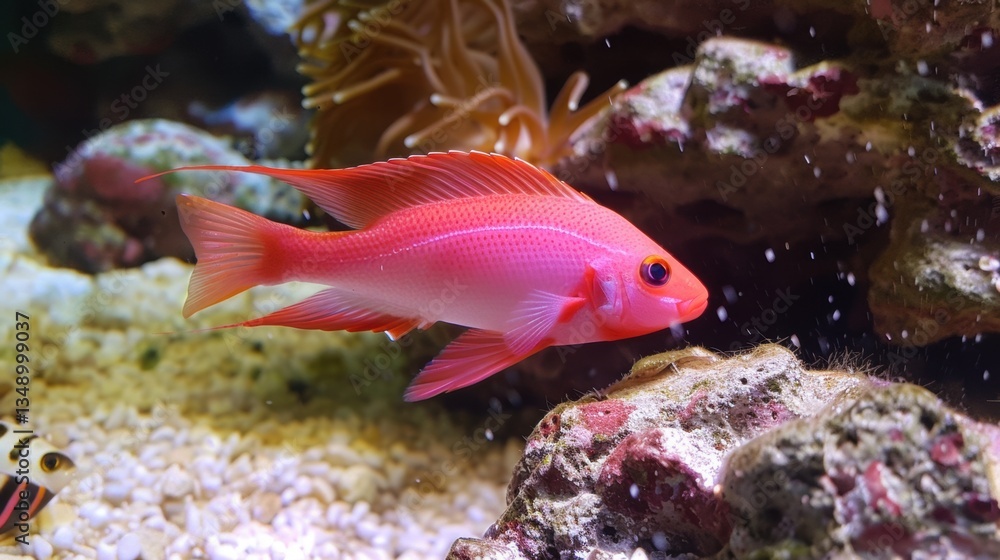 Fototapeta premium Spectacular Aquarium Boasting Stunning Red Fish