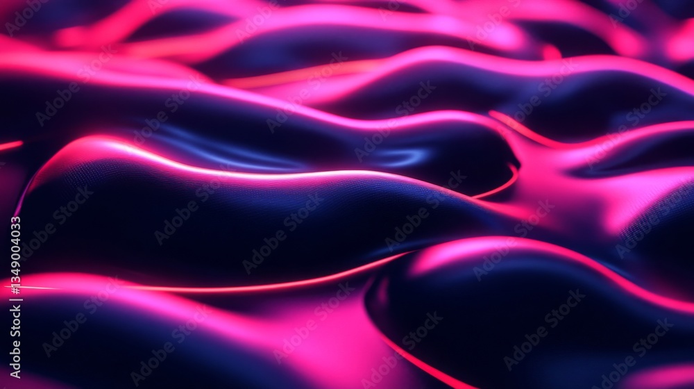 Obraz premium Abstract Pink Purple and Blue Neon Waves Background