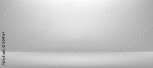 Empty gray colored gradient background, empty studio room illustration