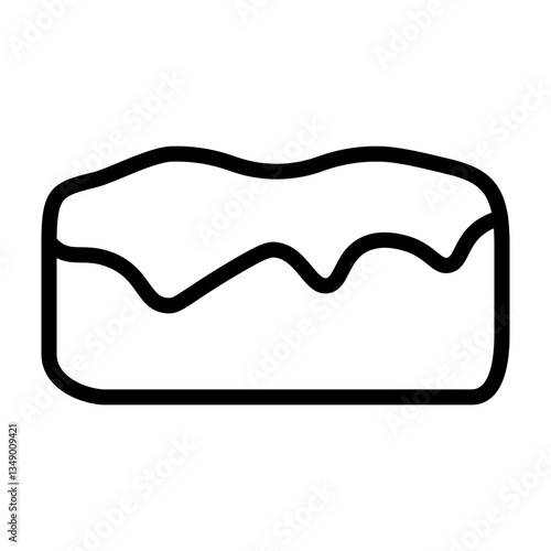 Cream Puffs Vector Line Icon Design