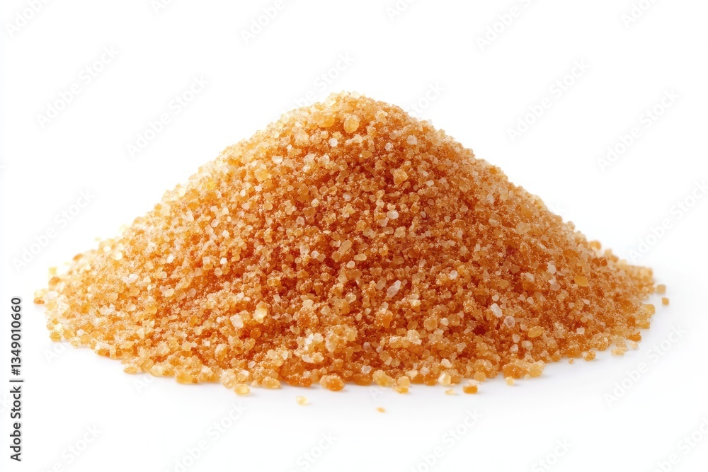 Pile of brown sugar on white background Pile of brown sugar on white background