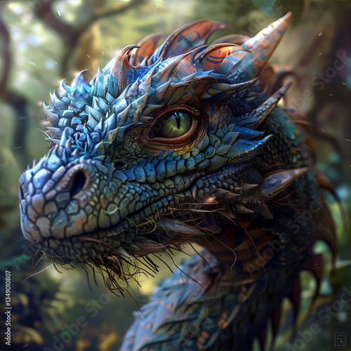 portrait of a iguana
