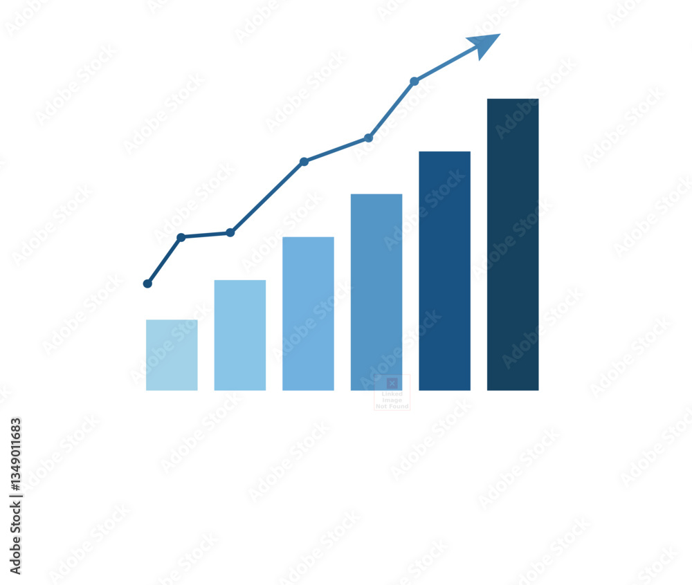 business graph with arrow business graph with arrow