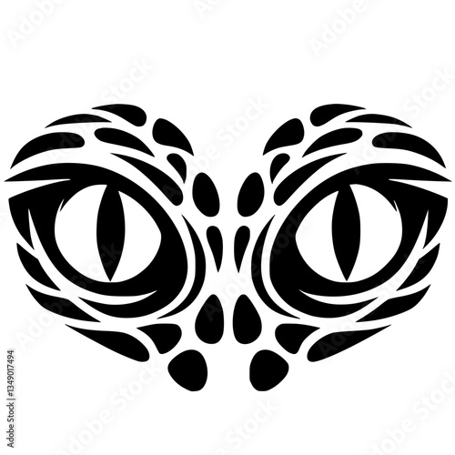 Snake eye silhouette