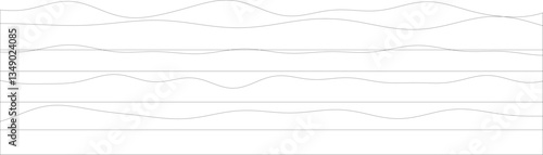 Valokuva Abstract monochrome line art with organic waveforms.