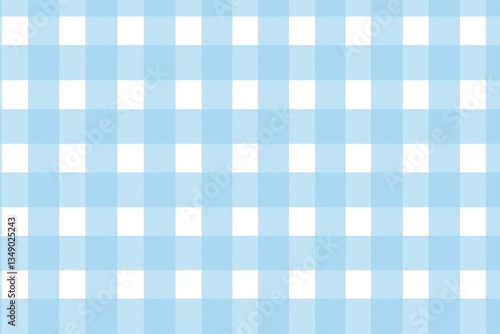Light blue gingham pattern tablecloth blackboard.