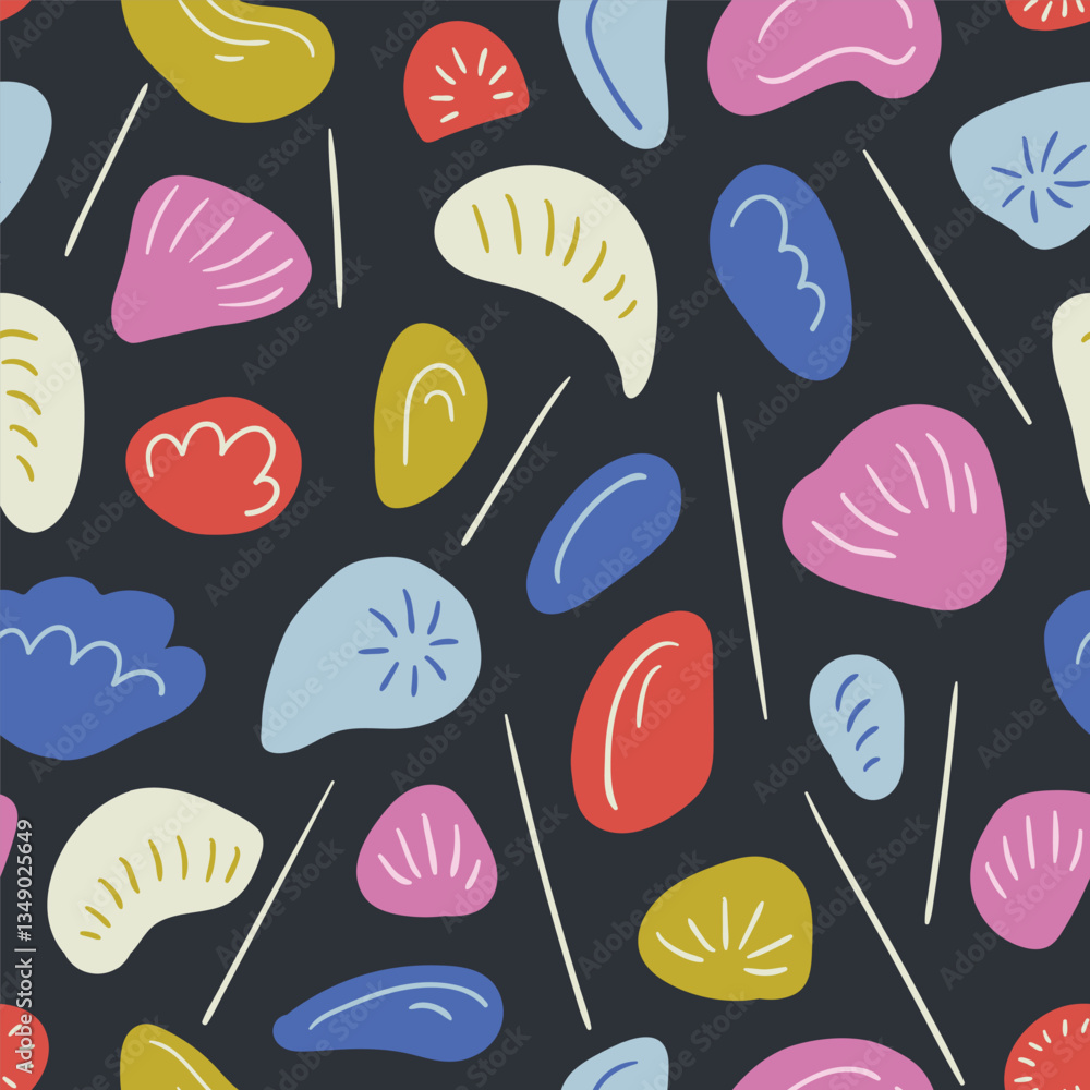 Vector climbing grips seamless pattern. Decorative abstract shapes for bouldering. Colorful endless design for fabric or wallpaper. Vector climbing grips seamless pattern. Decorative abstract shapes for bouldering. Colorful endless design for fabric or wallpaper.