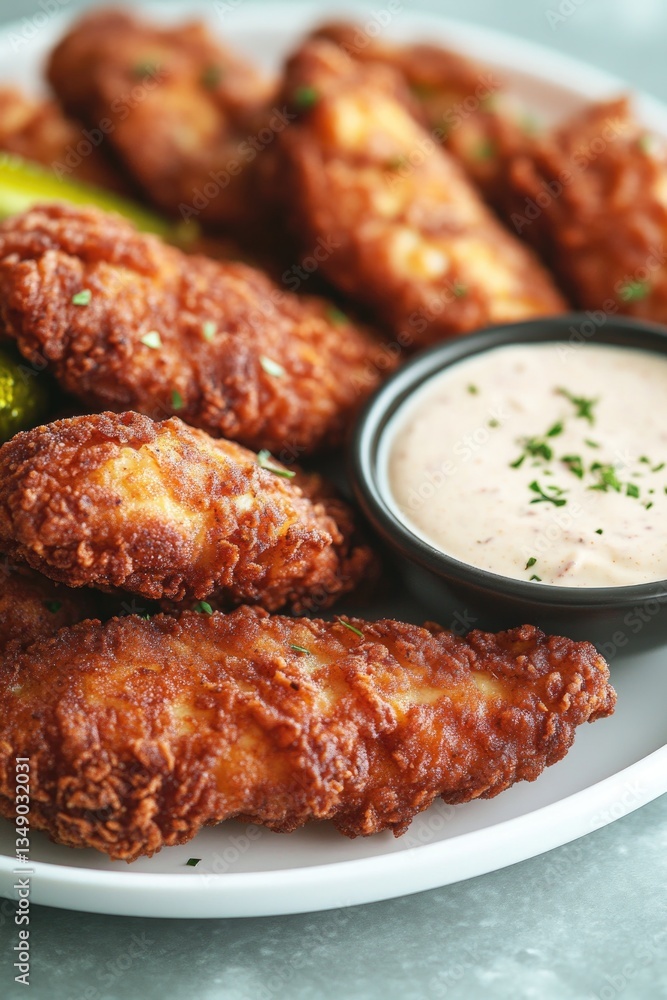 A plate of chicken wings served with ranch dip. A popular appetizer, perfect for gatherings and events. A plate of chicken wings served with ranch dip. A popular appetizer, perfect for gatherings and events.