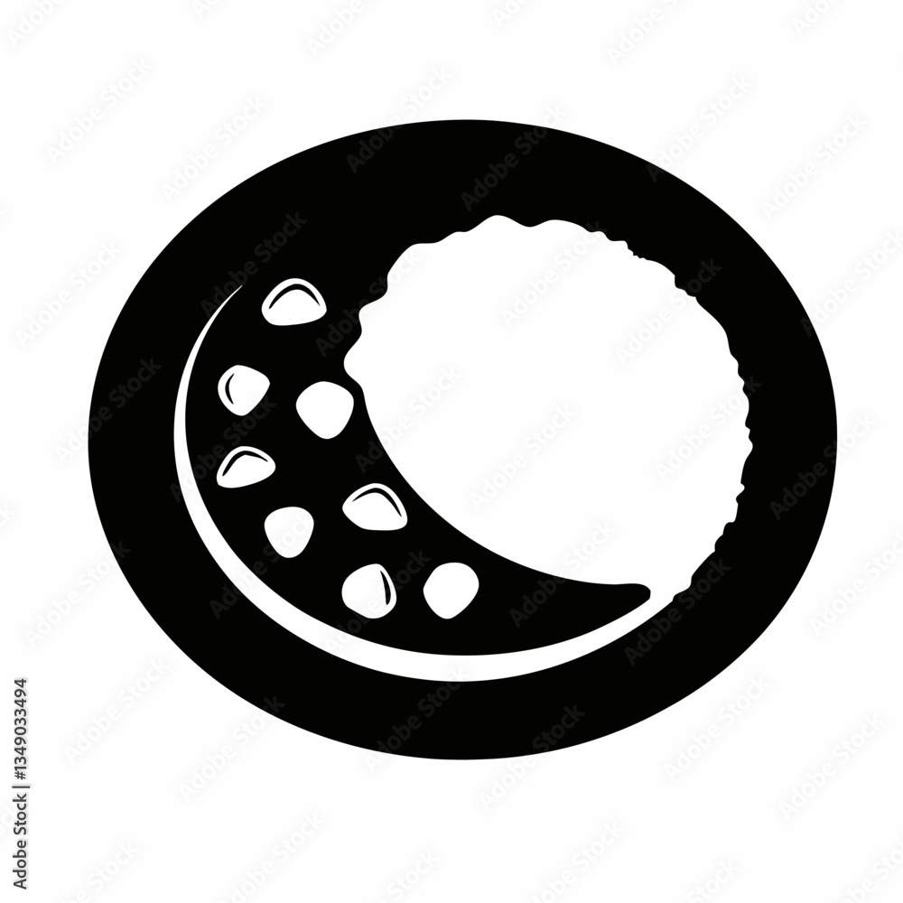 Abstract vector background and pizza illustration with cloud elements Abstract vector background and pizza illustration with cloud elements