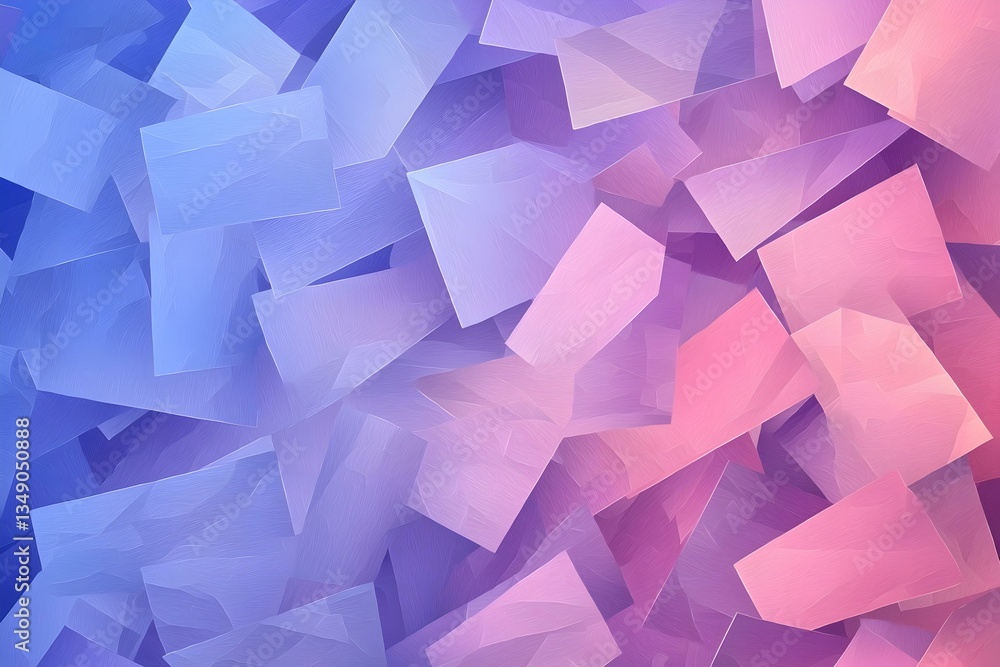 Abstract background with pastel pink and blue rectangular shapes overlapping, creating a textured and layered effect. Ideal for website banners, presentations, and social media.