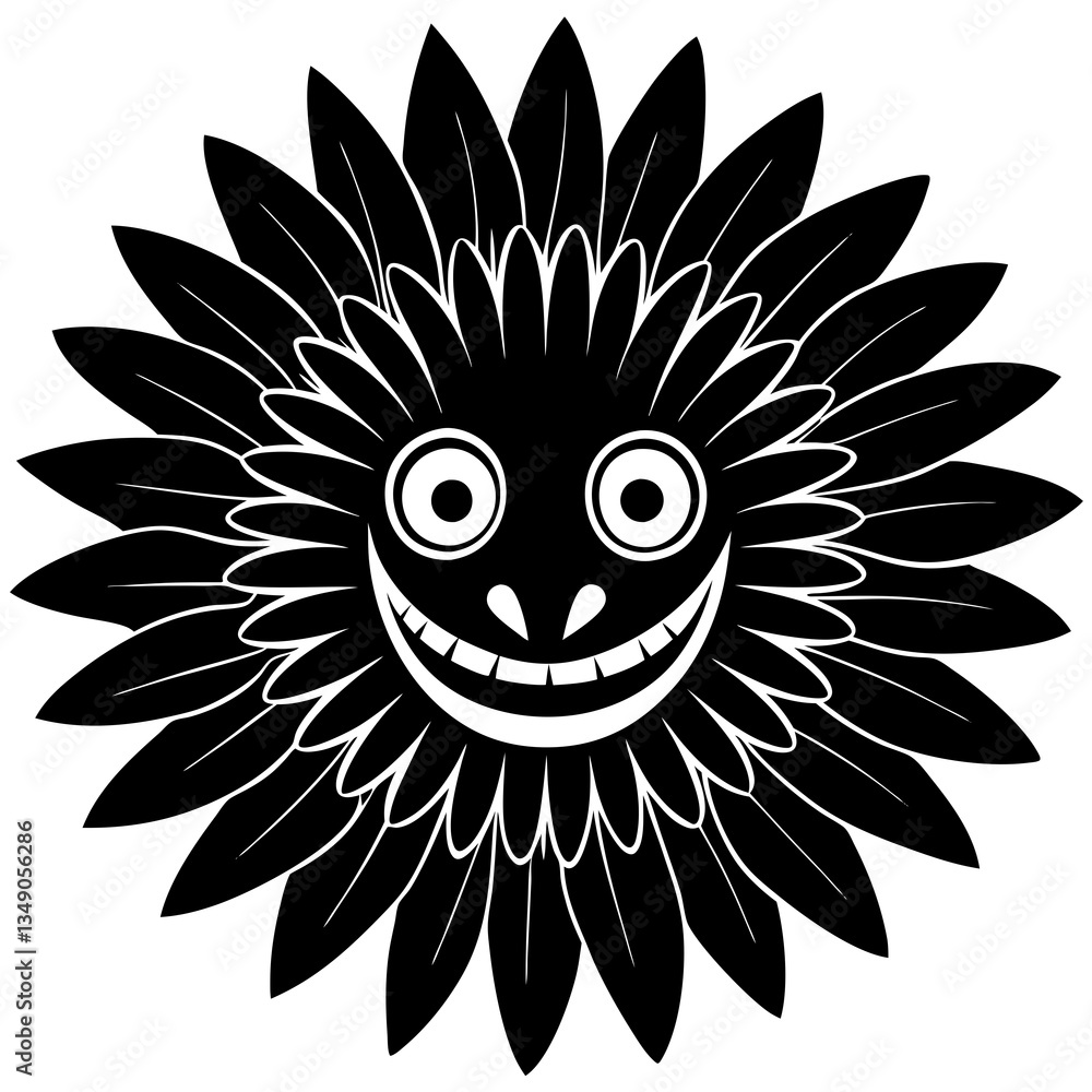 Fototapeta premium sun and flower